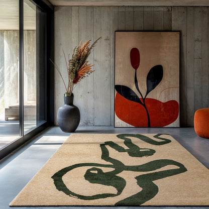 Alfombra Lace Chenille Verde