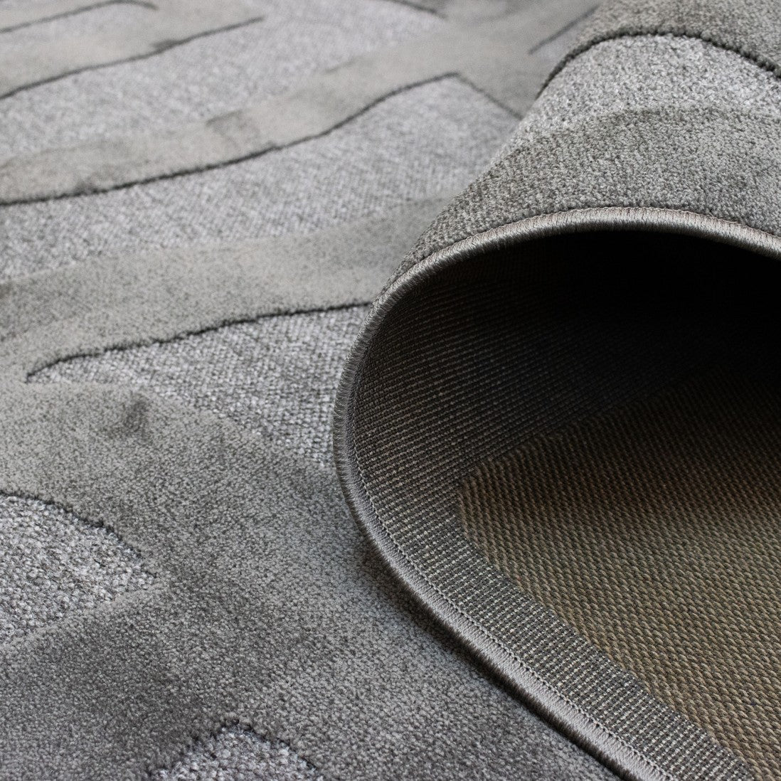 Alfombra Malmo geométrico Gris