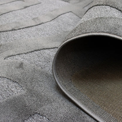 Alfombra Malmo geométrico Gris