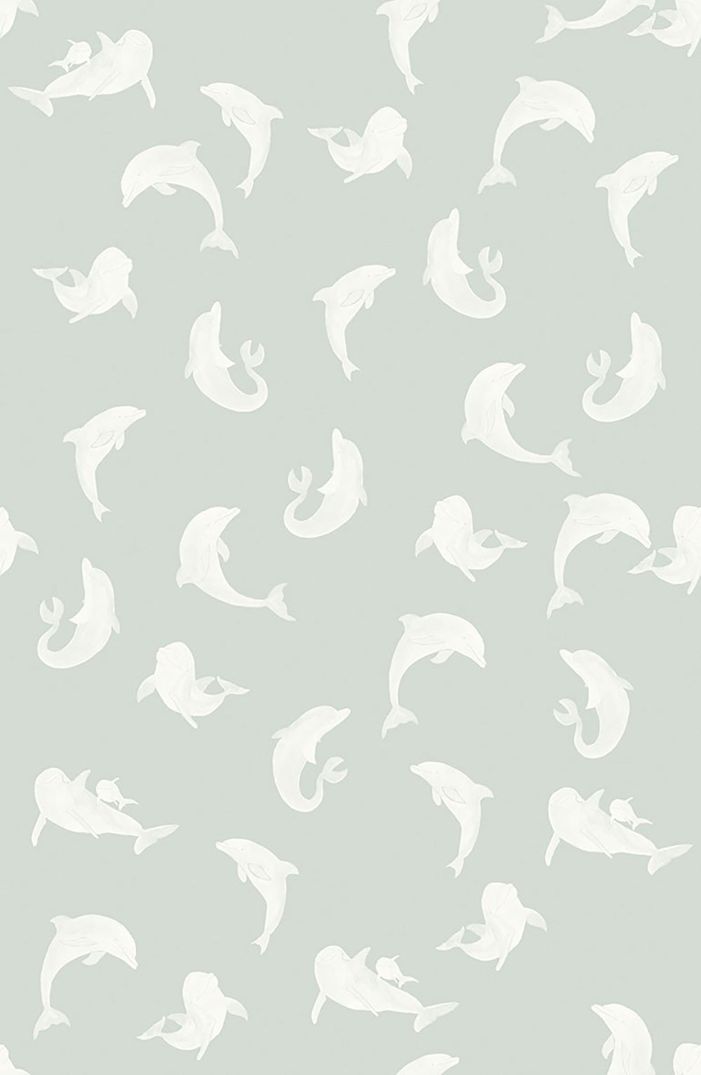 papel pared con delfines para bebe