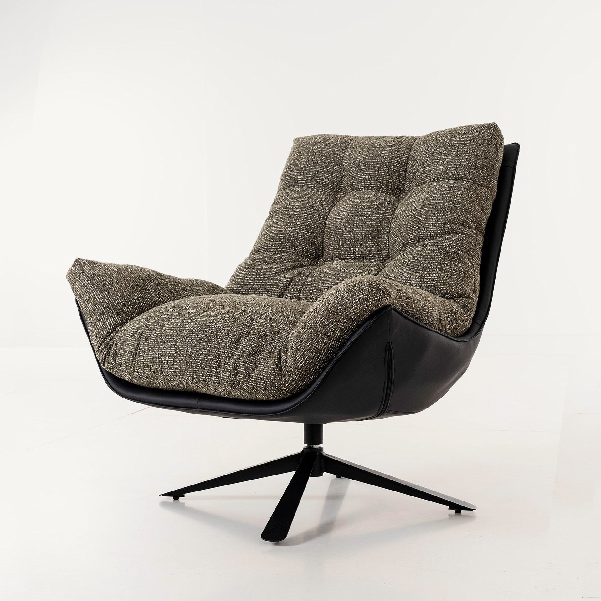 Sillón Ray Verde Jaspeado Giratorio